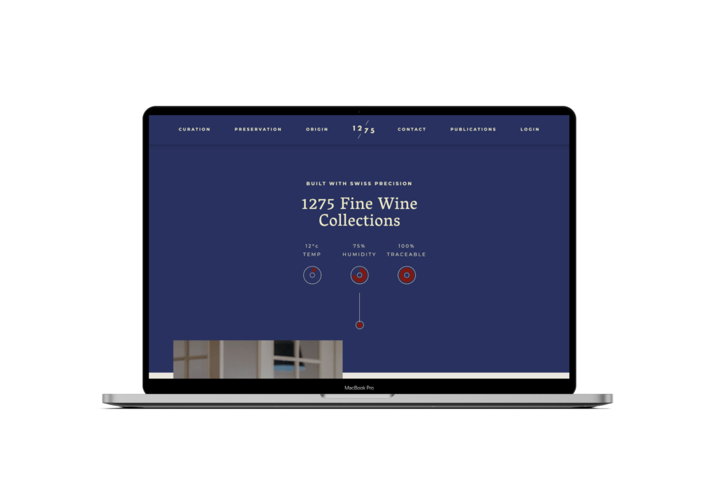Web design package - 1275 Fine Wine Collections